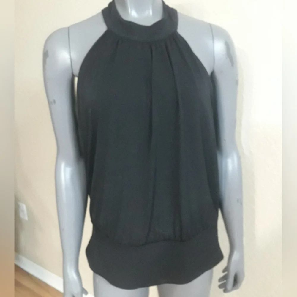 Boston Proper Mock Neck Halter Top - Picture 2 of 14